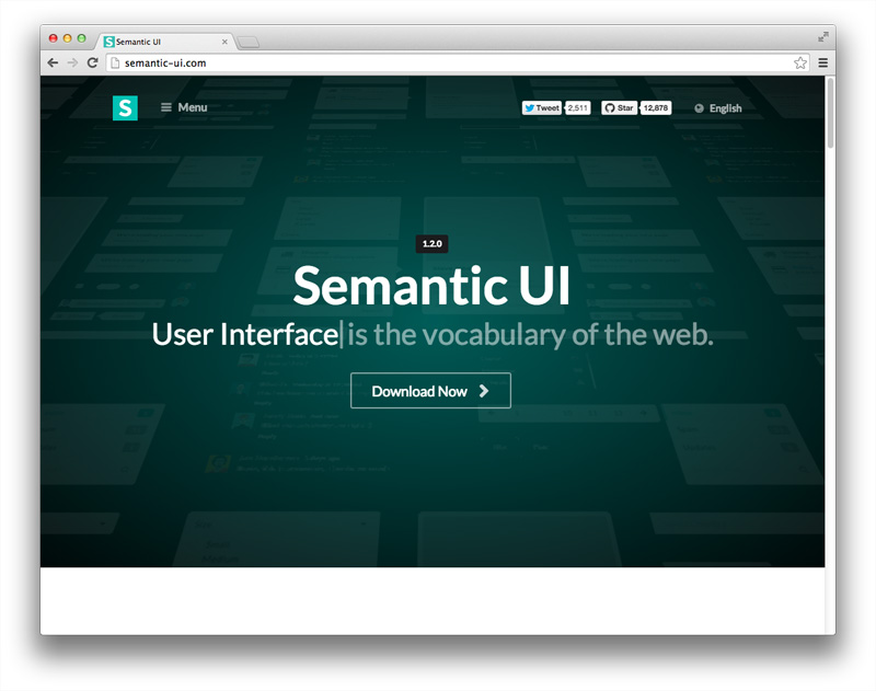 cong cu framework Semantic UI
