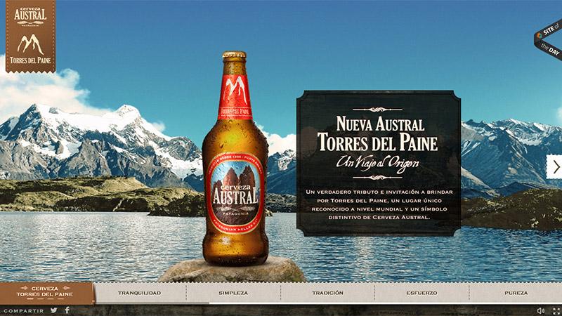 web Cerveza Austral